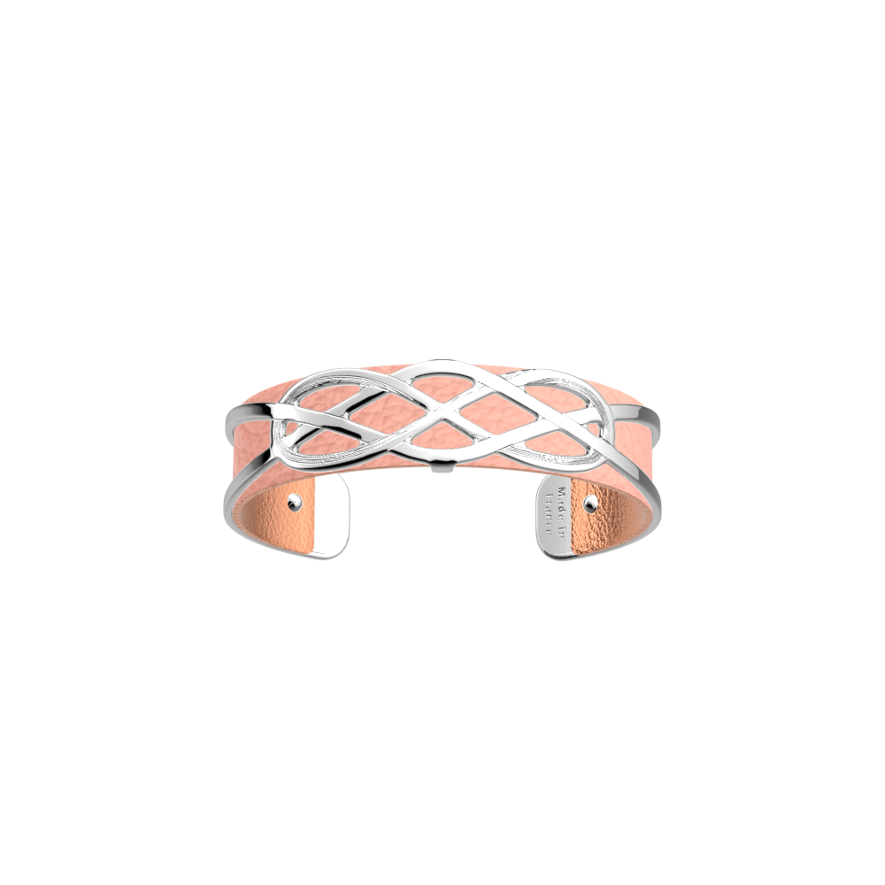 Infiniment Bracelet, Silver Finish, Indian Pink / Pearly Pink image number 2